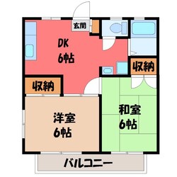 安塚駅 徒歩4分 2階の物件間取画像